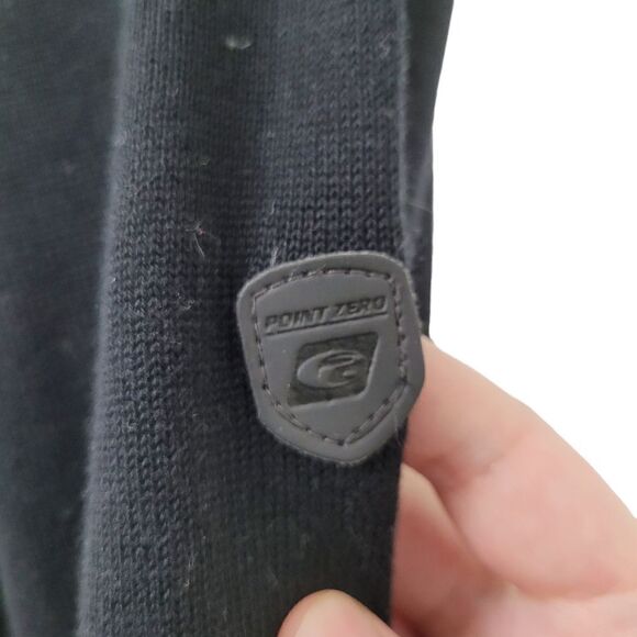 2/$20 Point Zero Black V-Neck Sweater Top 100% Cotton Size: Large - Picture 5 of 7